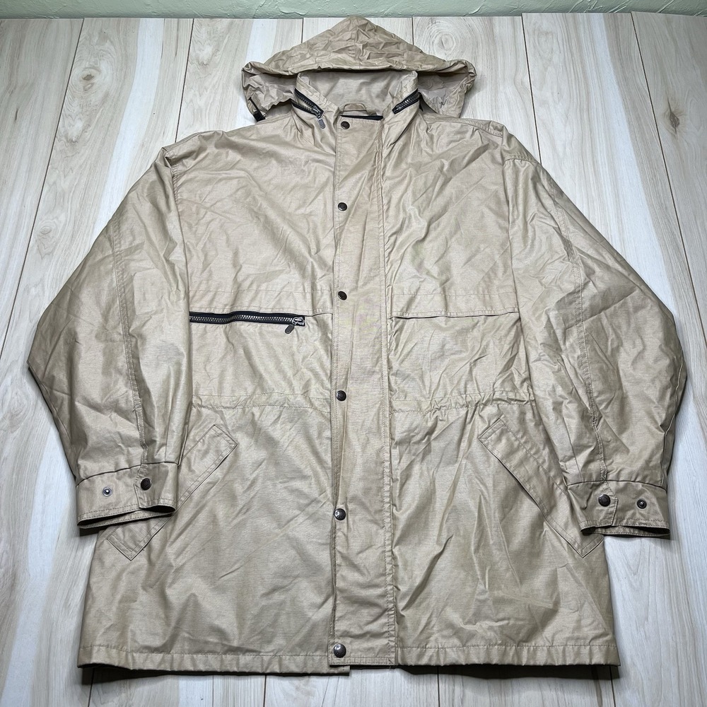 VINTAGE The Australian Outback Collection Wax Jacket Mens Size XL Tan
